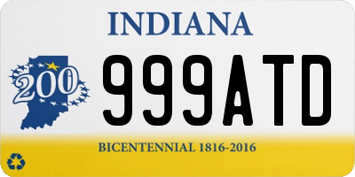 IN license plate 999ATD