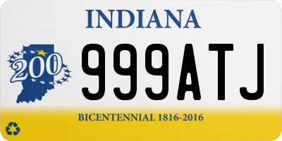 IN license plate 999ATJ