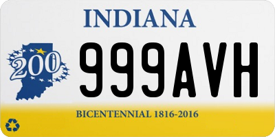 IN license plate 999AVH