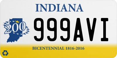 IN license plate 999AVI