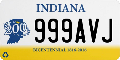 IN license plate 999AVJ