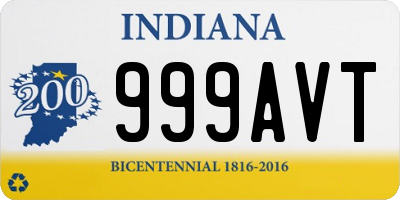 IN license plate 999AVT