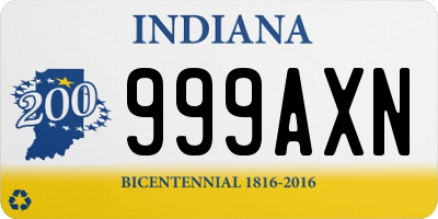 IN license plate 999AXN