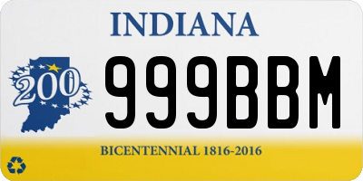 IN license plate 999BBM