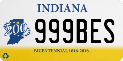 IN license plate 999BES