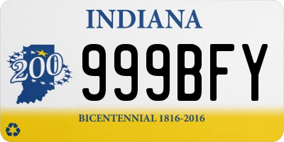 IN license plate 999BFY