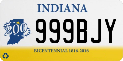 IN license plate 999BJY