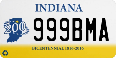 IN license plate 999BMA