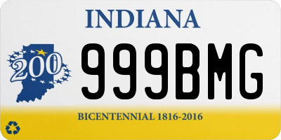 IN license plate 999BMG