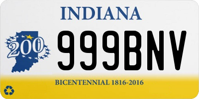 IN license plate 999BNV