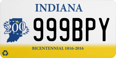 IN license plate 999BPY