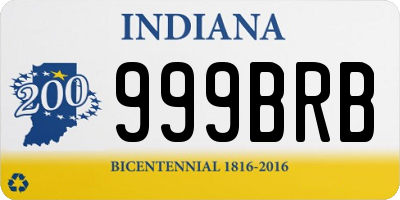 IN license plate 999BRB