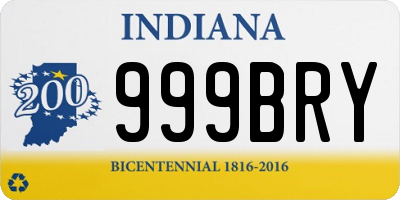 IN license plate 999BRY