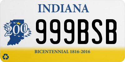 IN license plate 999BSB