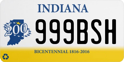 IN license plate 999BSH