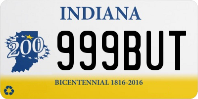 IN license plate 999BUT