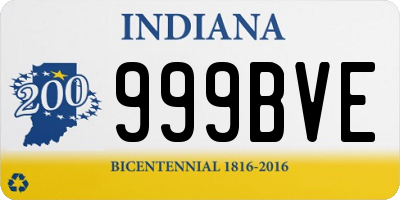 IN license plate 999BVE