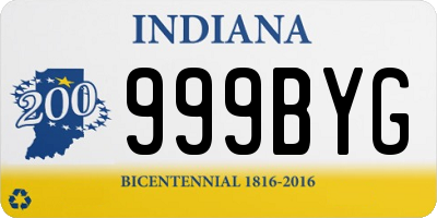 IN license plate 999BYG