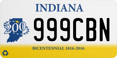 IN license plate 999CBN
