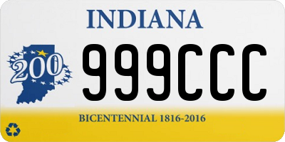 IN license plate 999CCC