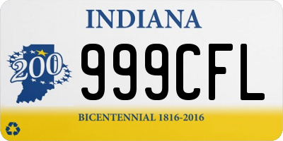 IN license plate 999CFL