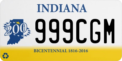 IN license plate 999CGM