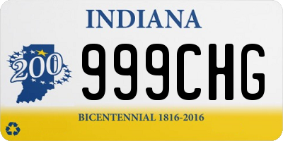 IN license plate 999CHG