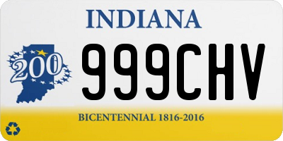 IN license plate 999CHV
