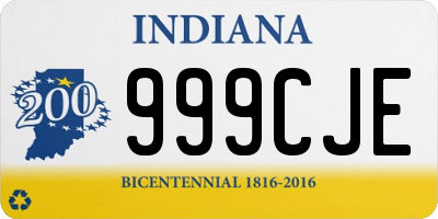 IN license plate 999CJE