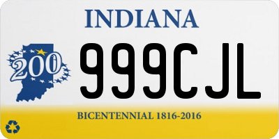 IN license plate 999CJL