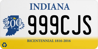 IN license plate 999CJS