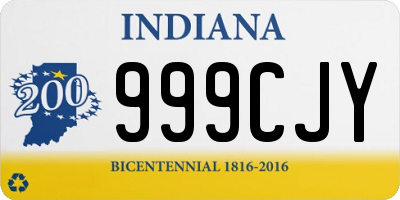 IN license plate 999CJY