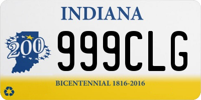 IN license plate 999CLG
