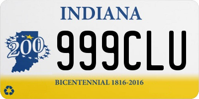 IN license plate 999CLU
