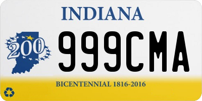 IN license plate 999CMA