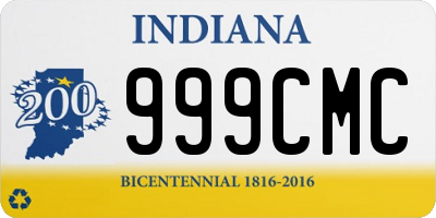 IN license plate 999CMC