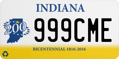 IN license plate 999CME