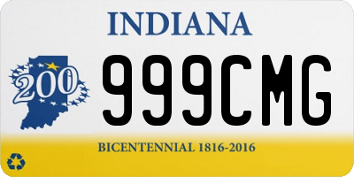 IN license plate 999CMG