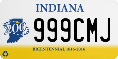 IN license plate 999CMJ