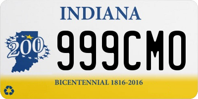 IN license plate 999CMO