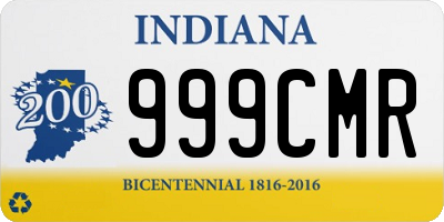 IN license plate 999CMR