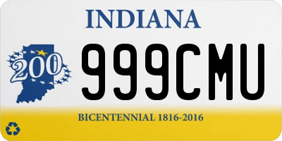 IN license plate 999CMU