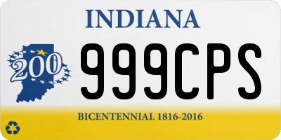 IN license plate 999CPS