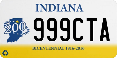 IN license plate 999CTA