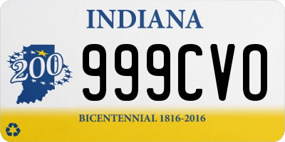 IN license plate 999CVO