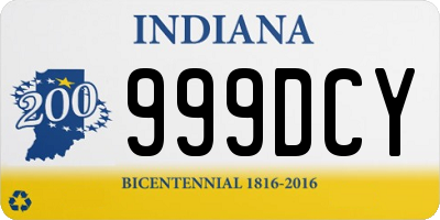 IN license plate 999DCY