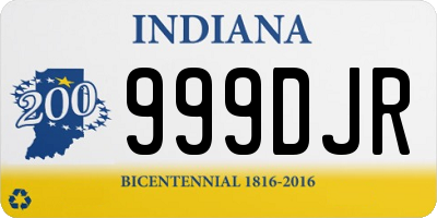 IN license plate 999DJR