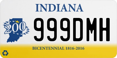 IN license plate 999DMH