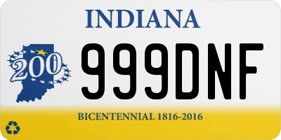 IN license plate 999DNF