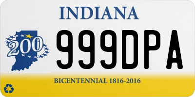 IN license plate 999DPA